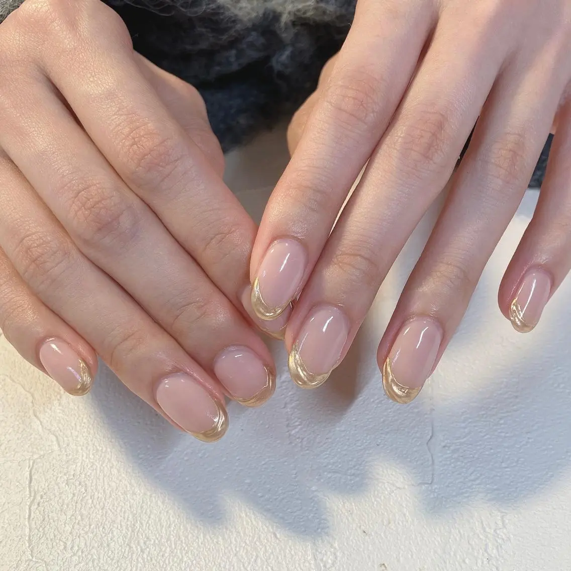ネイル フレンチネイル ミラーネイル ハンドネイル nails 🎀meのネイルデザイン