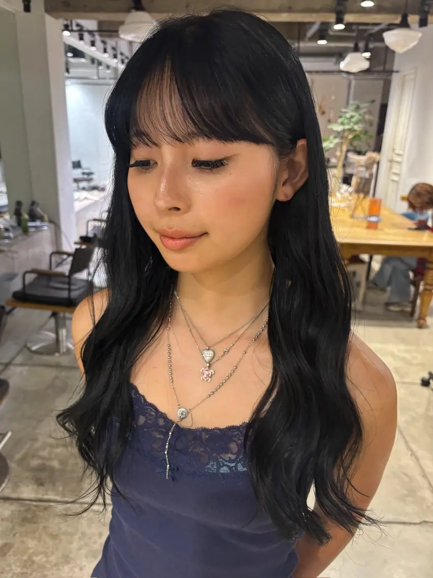 ロング カラー ヘアカラー トリートメント ヘアアレンジ/ 透明感/あみ🫧🎶のヘアスタイル
