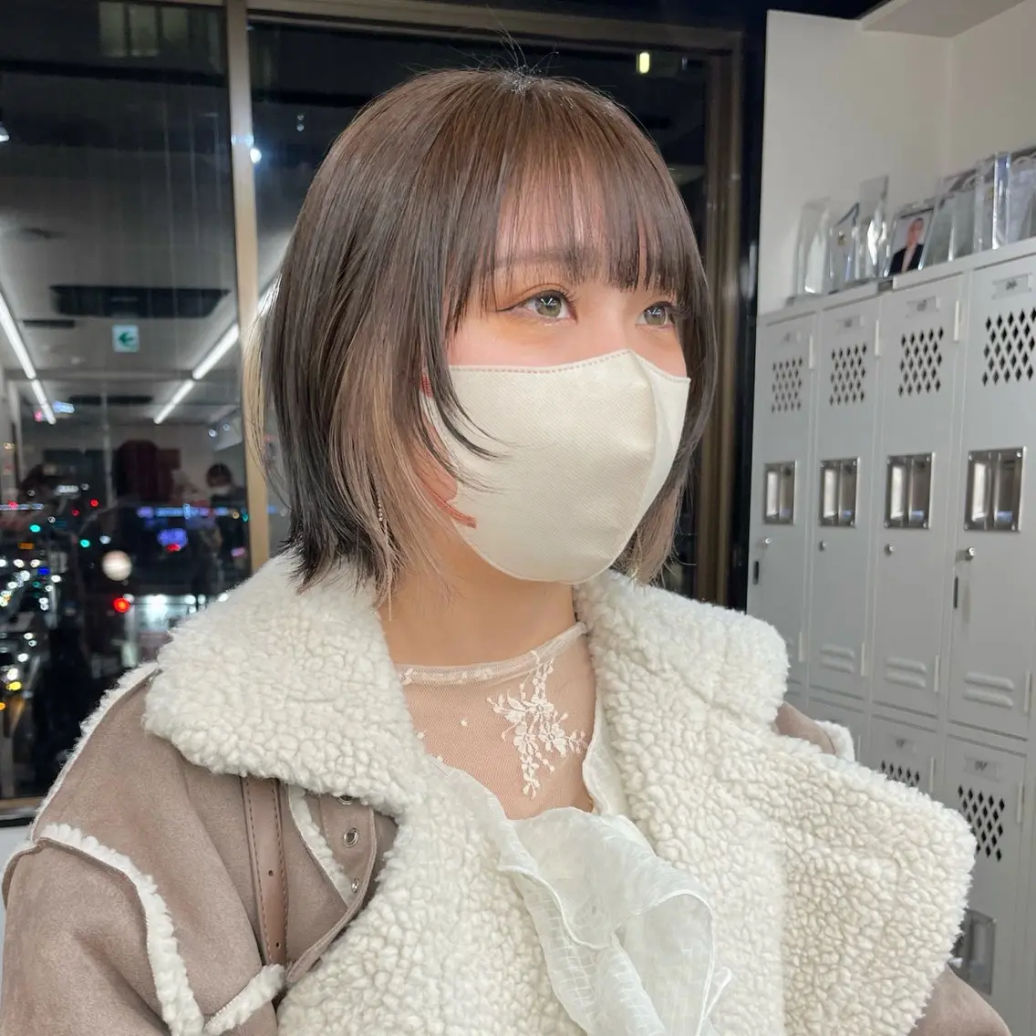 ショート カラー ブリーチ イヤリングカラー ブリーチなしカラー ボブ 髪質改善 カット ヘアカラー トリートメント 初めてのショート お任せください✂️のヘアスタイル