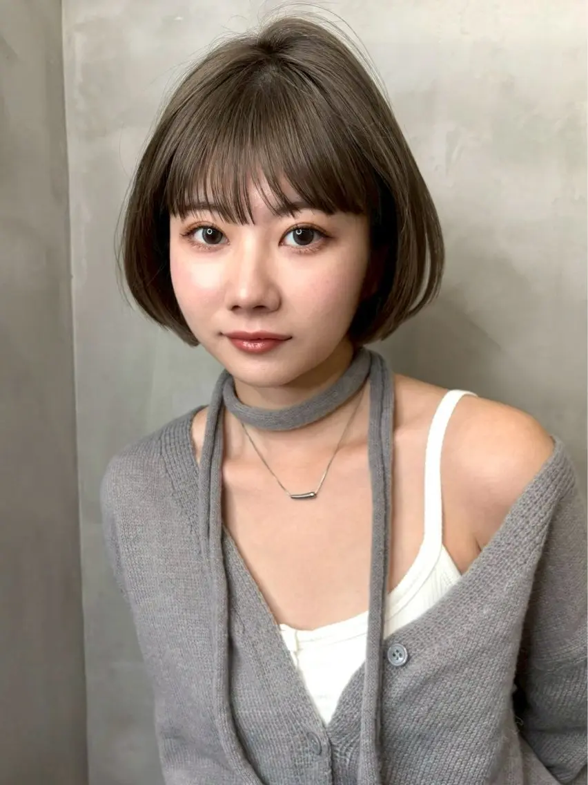 ミディアム 🩵レイヤー/ショー ト/🫧harukaのヘアスタイル