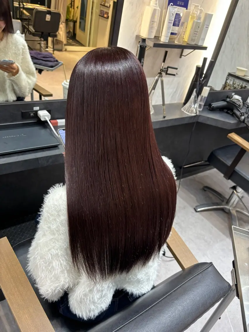 セミロング ヘアカラー 最高級艶髪カラー🥇 青木宏太のヘアスタイル