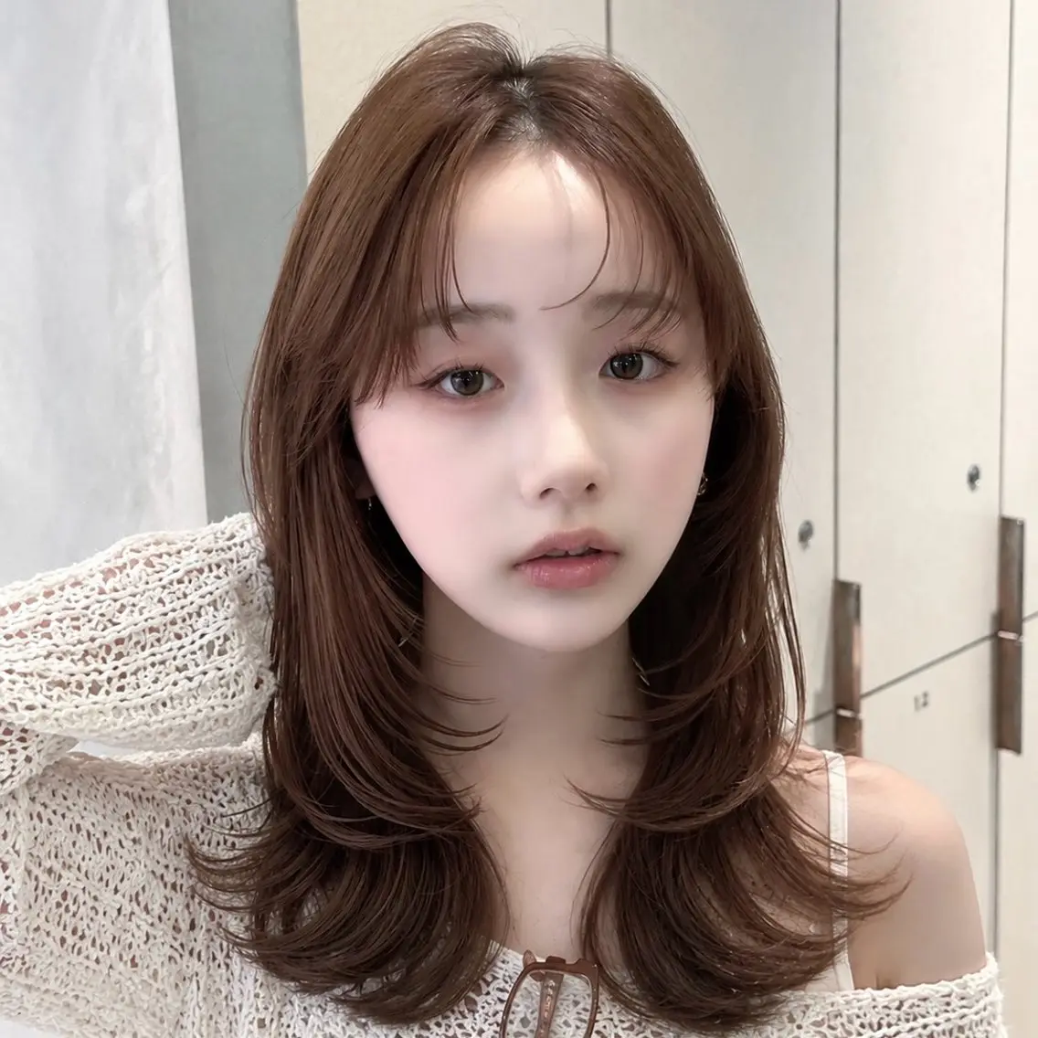 セミロング レイヤーカット 似合わせカット カット ヘアカラー トリートメント レイヤー/ボブ/縮毛 矯正♥️manamiのヘアスタイル