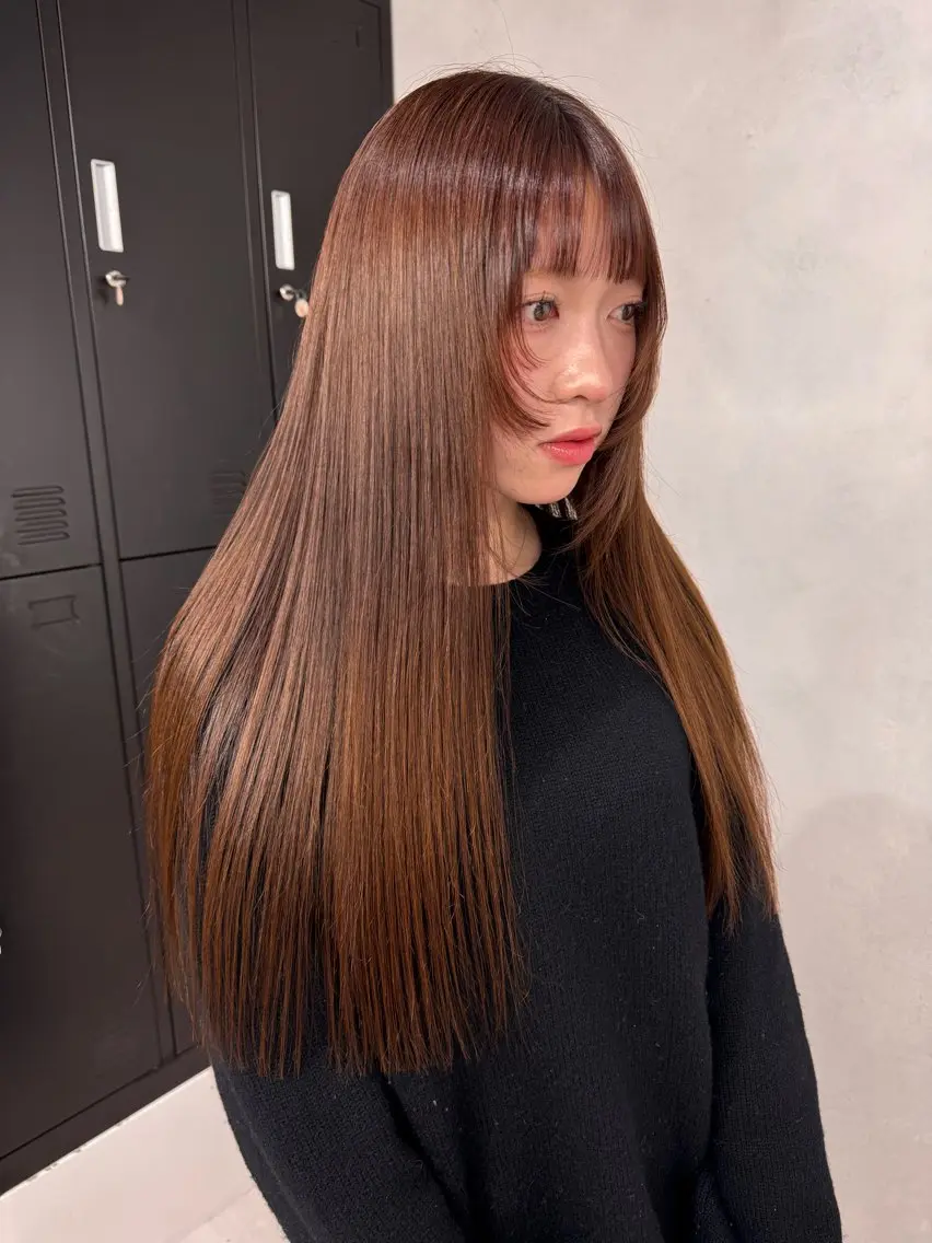 🦤カット+カラー+ハホニコトリートメント《保湿力高め️⭕️》【髪に水分が足りず、パサパサが気になる方にオススメ】🧁の写真