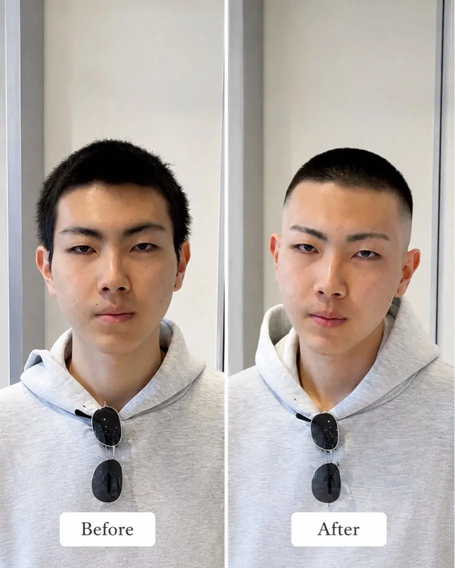 ショート メンズ カット パーマ 都立大学メンズパーマ フェザー/大丸優希のヘアスタイル