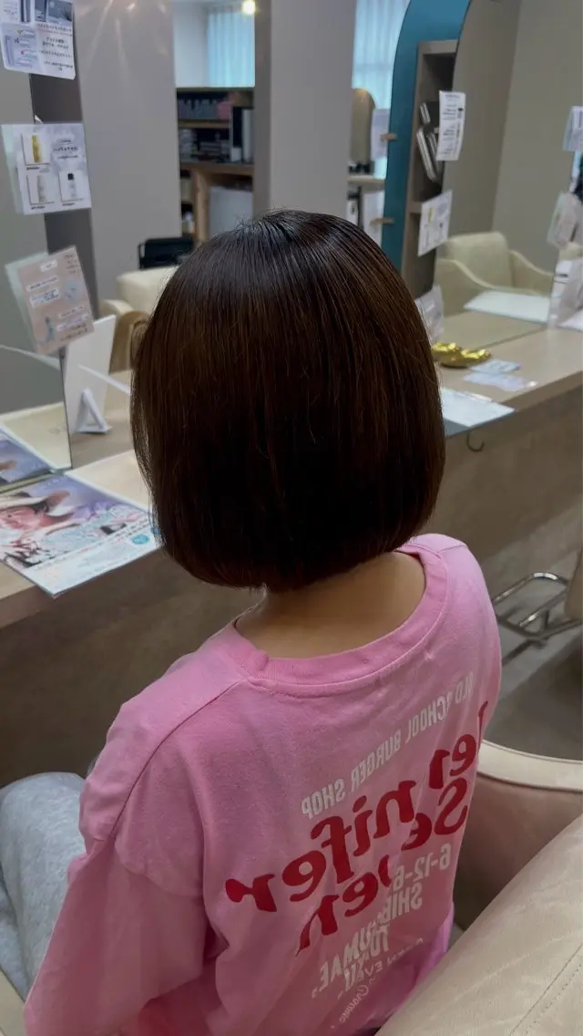 ショート カット ヘッドスパ 山下 稚葉 艶髪/透明感カラーのヘアスタイル