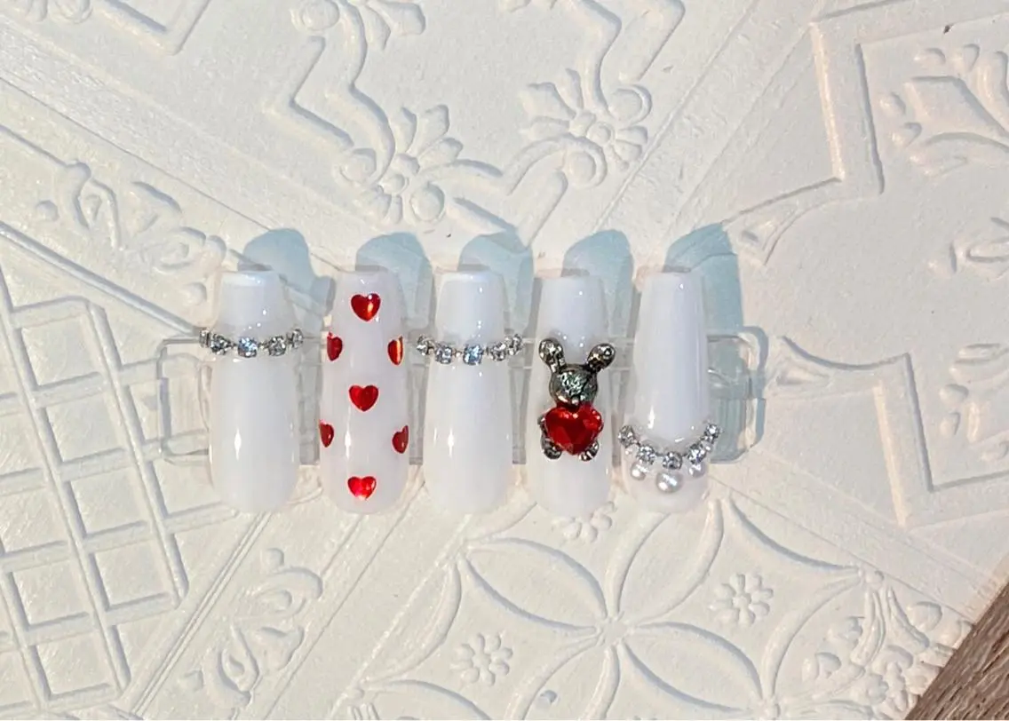ネイル バレンタイン ハンドネイル MSSugar Nailのネイルデザイン