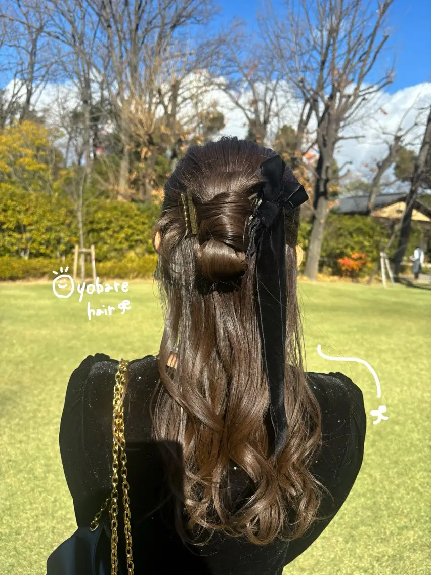 ロング ヘアアレンジ ヘアセット regalo Acari🍎のヘアスタイル