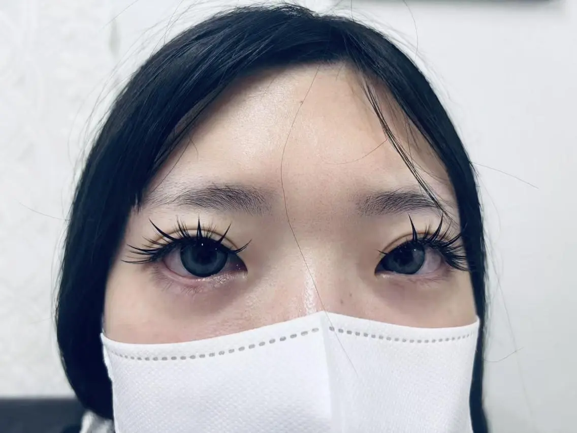 マツエク・マツパ バインドロック 束感まつ毛 フラットラッシュ 韓国風マツエク 下まつげエクステ Miyu🤎マツエク 🌻LED日暮里店のマツエク・マツパデザイン