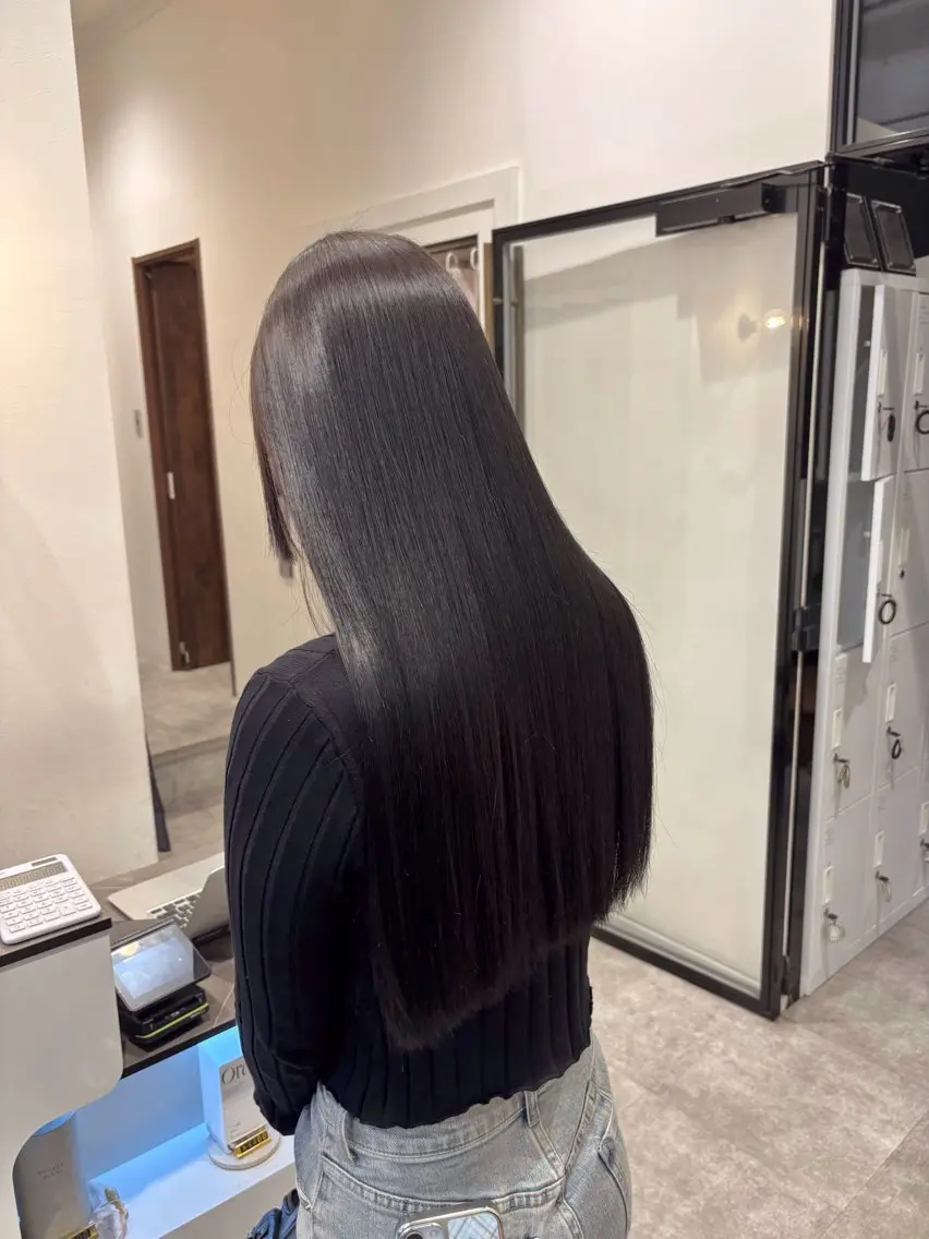 ロング カット トリートメント keshiki 大名のヘアスタイル