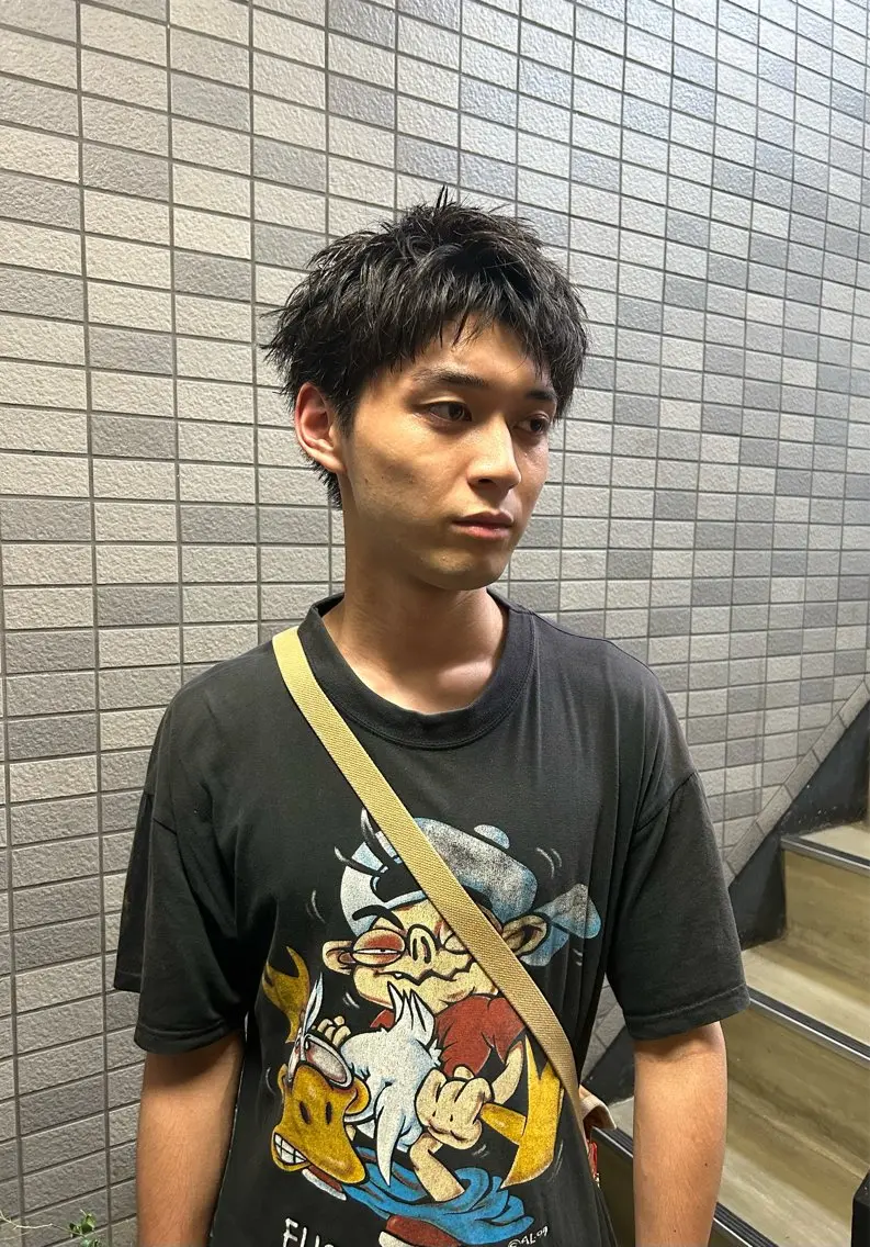 ショート パーマ メンズ メンズブリーチ メンズハイライト メンズインナーカラー メンズパーマ プードルパーマ カット 💈メンズ短髪特化 ✂︎伊藤大輝💈のヘアスタイル