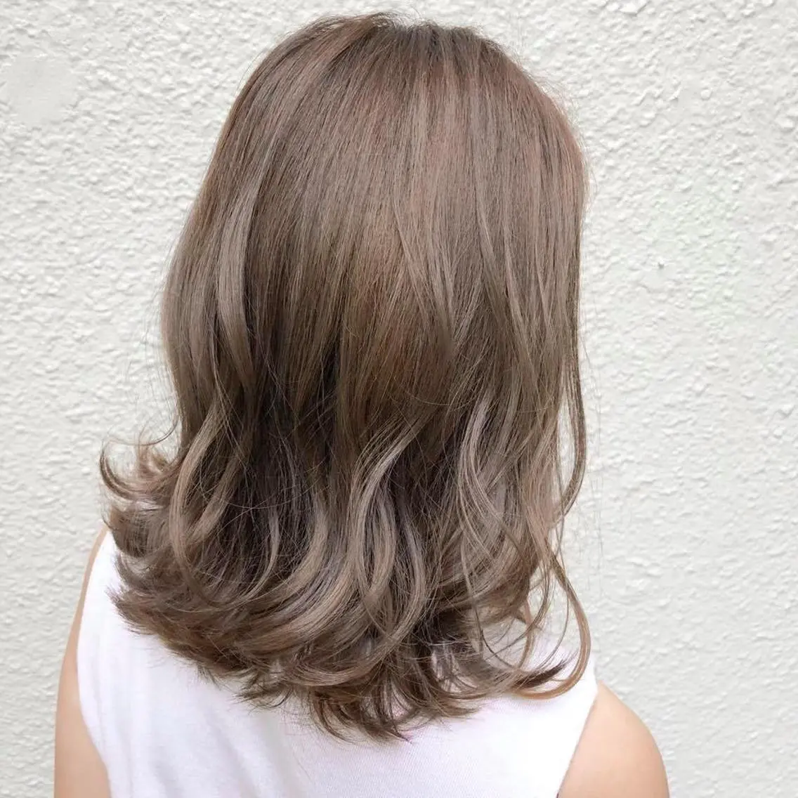 セミロング カット ヘアカラー トリートメント FERIAあべの KARINのヘアスタイル