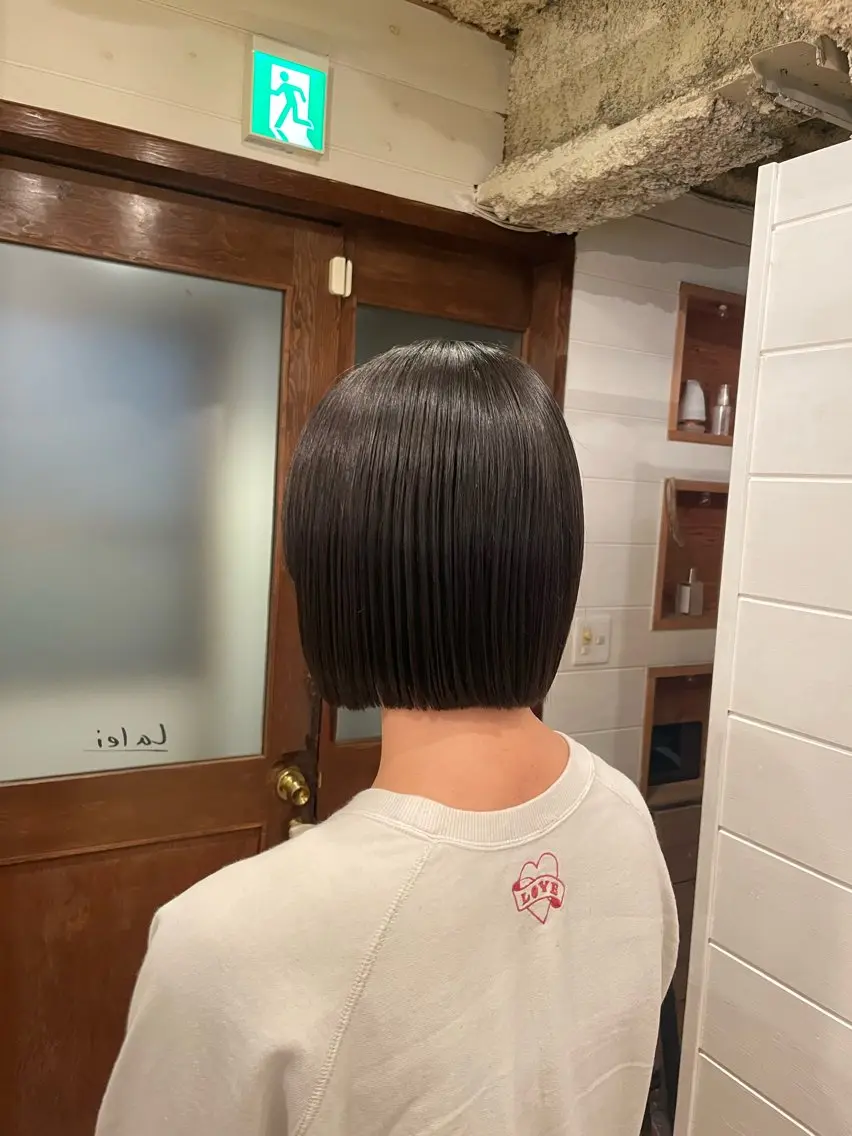 ショート 縮毛矯正/レイヤー/ ボブ♡Natsukiのヘアスタイル