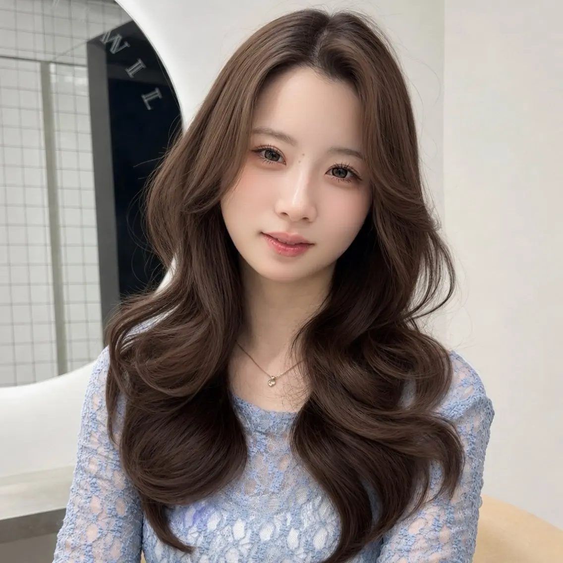 ロング カット ヘアカラー トリートメント 韓国ヘア🤍🇰🇷 ‪🫶🏻吉満のヘアスタイル