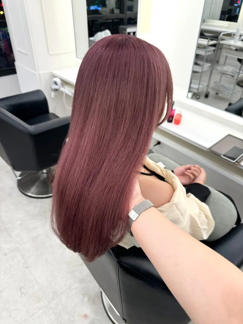 ロング カラー カット ヘアカラー NANO/ ブリーチ×レイヤーのヘアスタイル