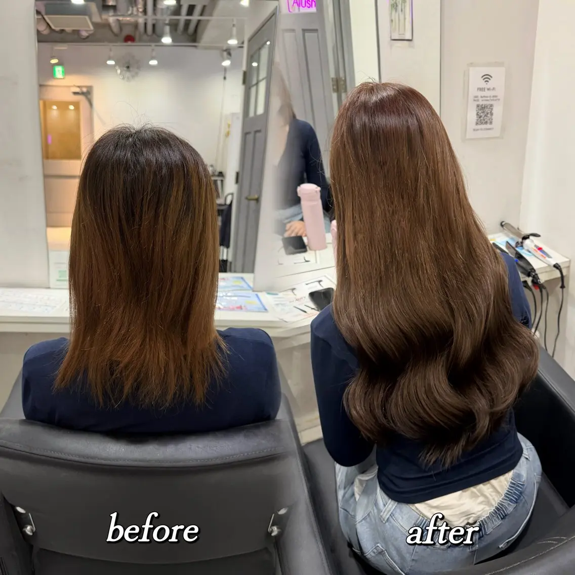 ロング カラー エクステ 🦋REISA🦋 エクステ×ハイトーンのヘアスタイル