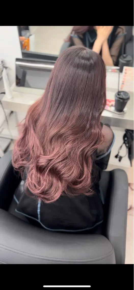 ロング カット エクステ 似合わせカット/ ブリーチ/店長レンのヘアスタイル