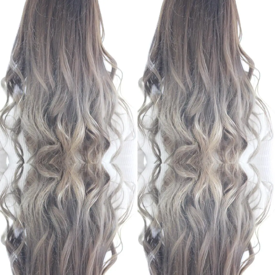ロング カラー グラデーションカラー ヘアカラー トリートメント LUXBE LUCEのヘアスタイル