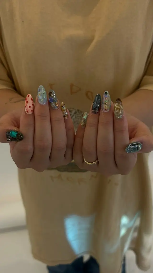 ネイル ハンドネイル ハンドケア mira☼ 𐦍 ☼ nailのネイルデザイン