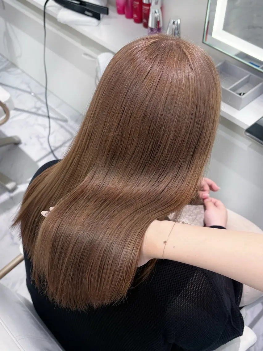 セミロング カラー カット ヘアカラー トリートメント ParveMix🎀 稲垣 詞葉のヘアスタイル