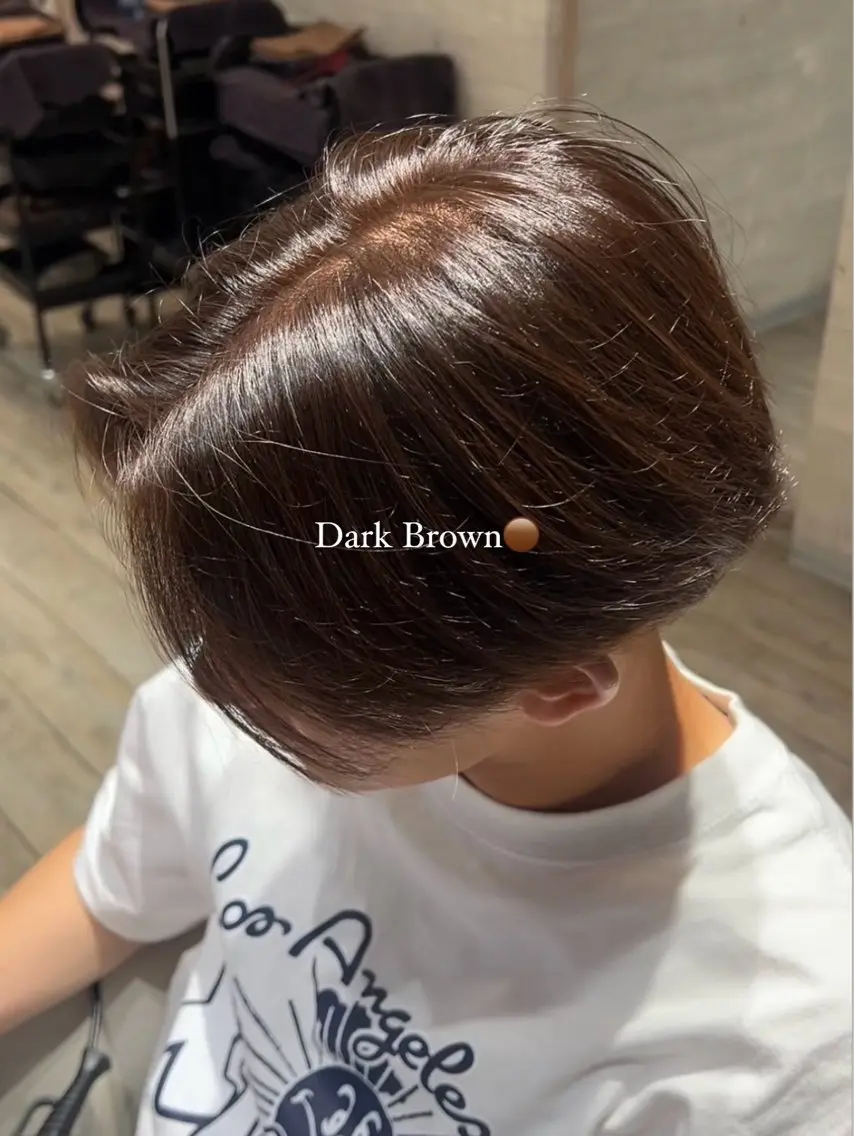 カラー メンズ ブラウンカラー ダークブラウン ヘアカラー 🩰‎暖色特化 / 𝐒𝐚𝐤𝐢🤎のヘアスタイル