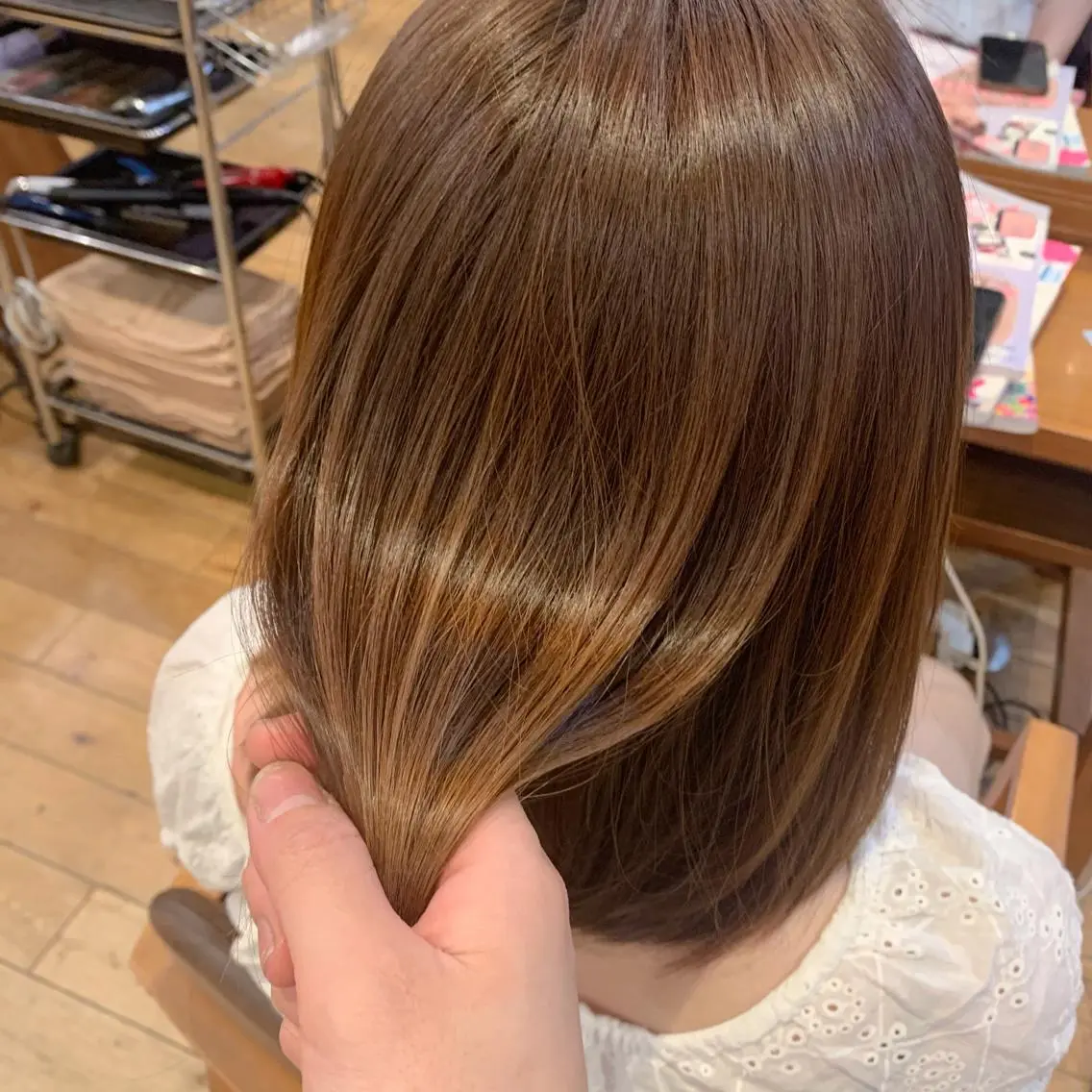 ミディアム トリートメント 🌱小顔ヘア/ボブ ミディアム/双葉🌱のヘアスタイル