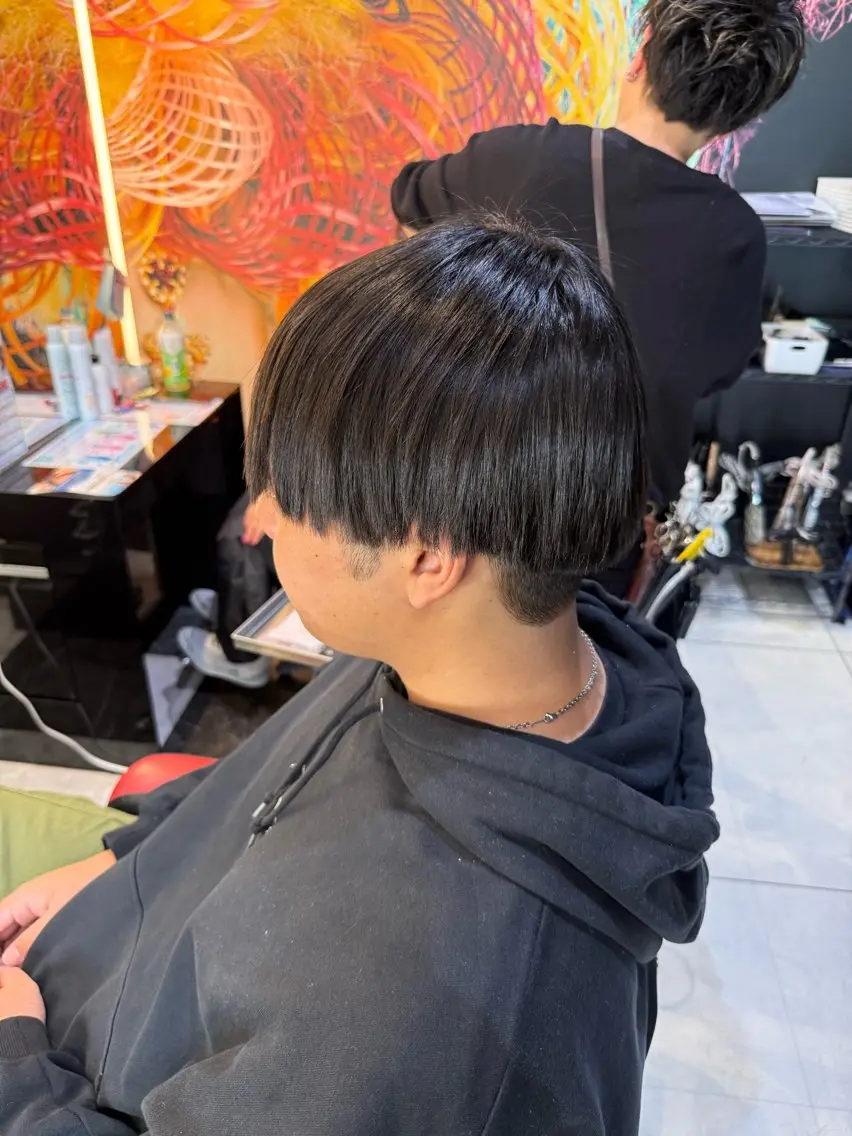 メンズ カット 縮毛矯正 トリートメント レディースモデル募集 無料/田中海斗のヘアスタイル