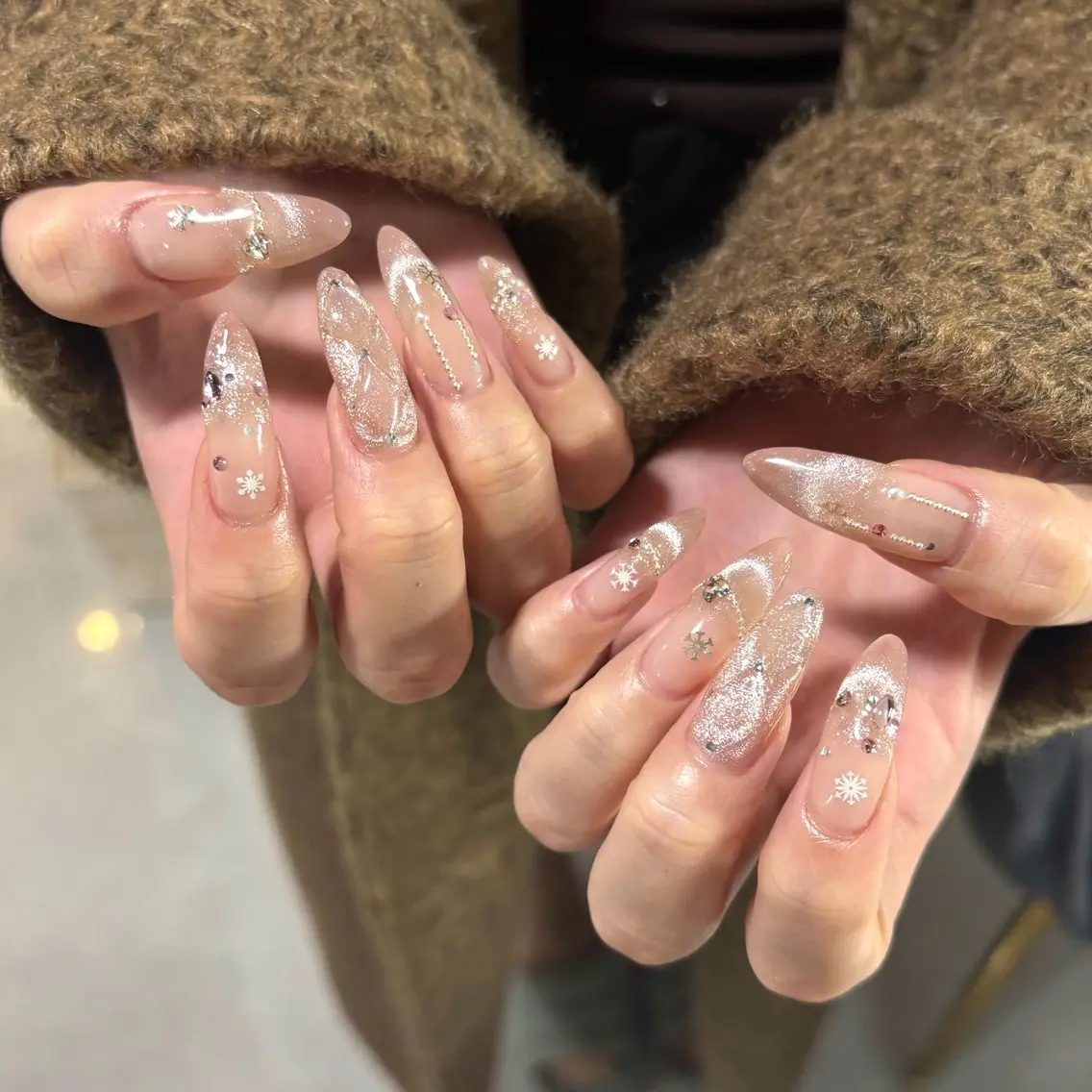 ネイル yuki❄️堺筋本町 韓国ワンホンのネイルデザイン