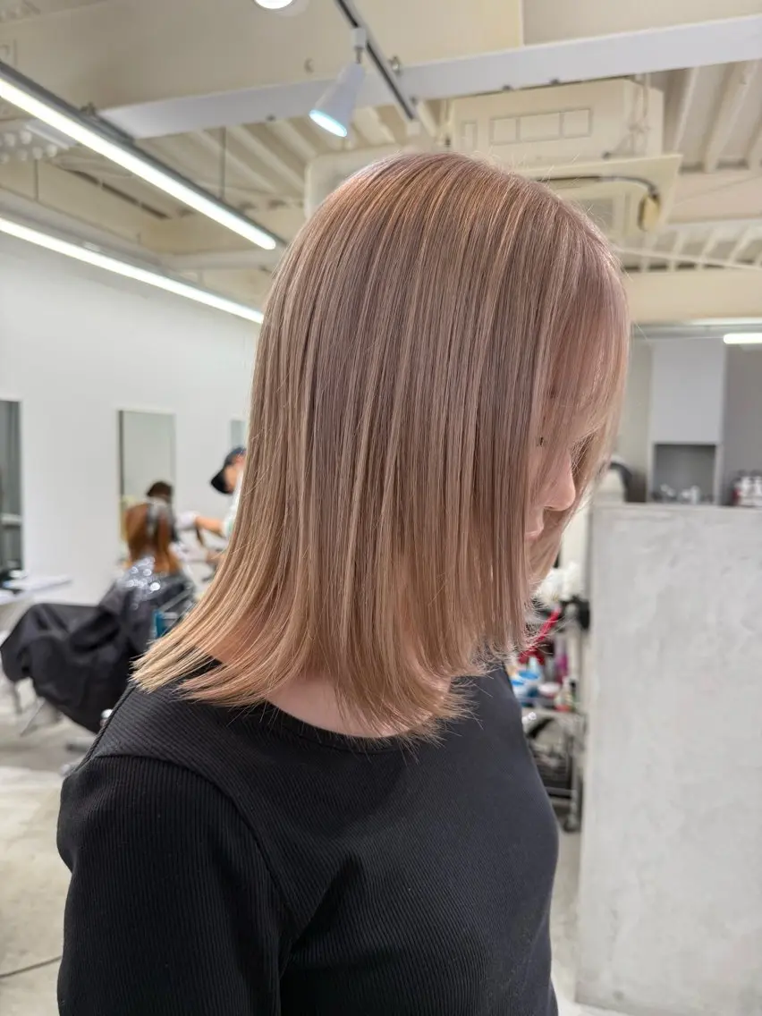 セミロング ヘアカラー トリートメント okumura makiのヘアスタイル