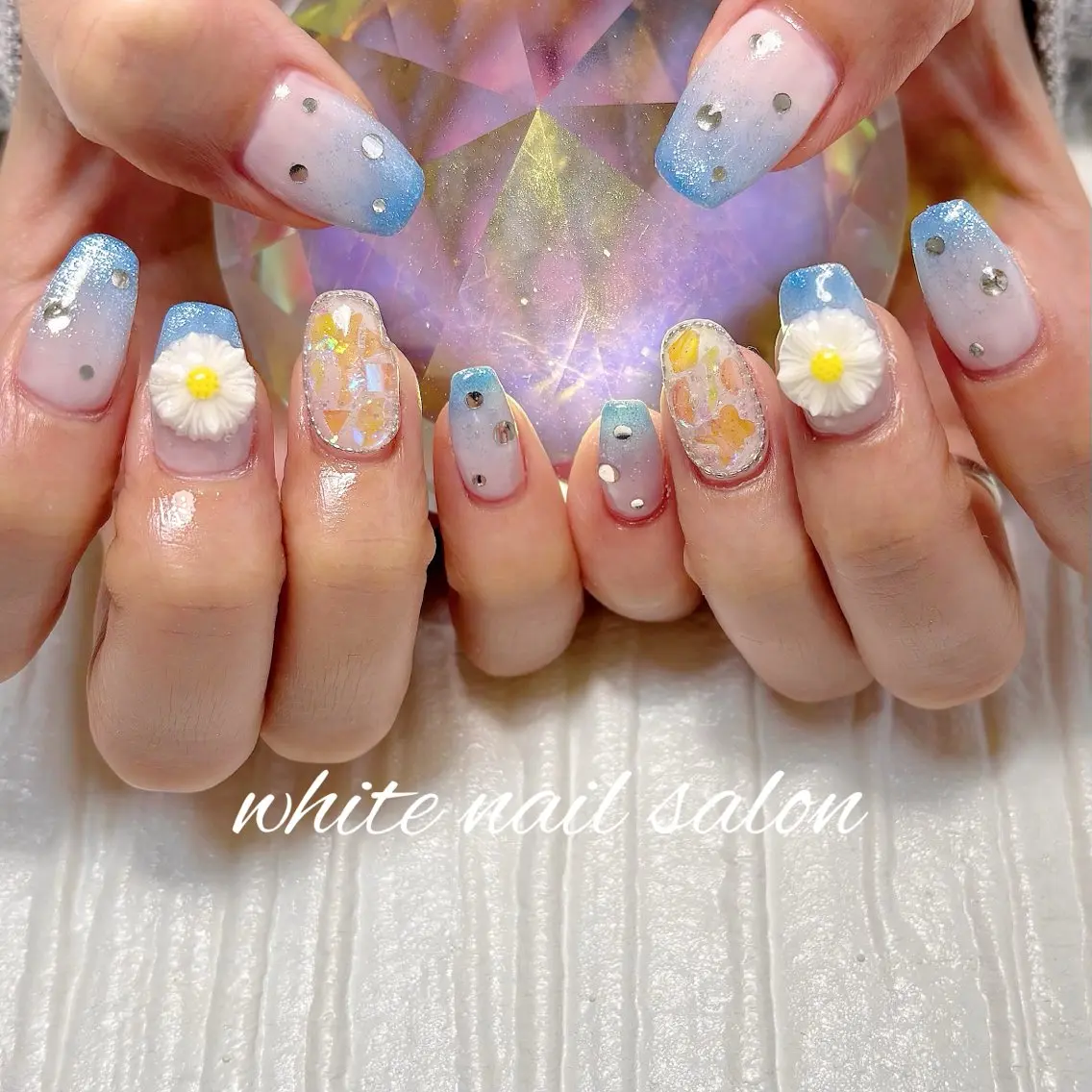 ネイル フットネイル ラメ(グリッター) ハンドネイル white nail salonのネイルデザイン