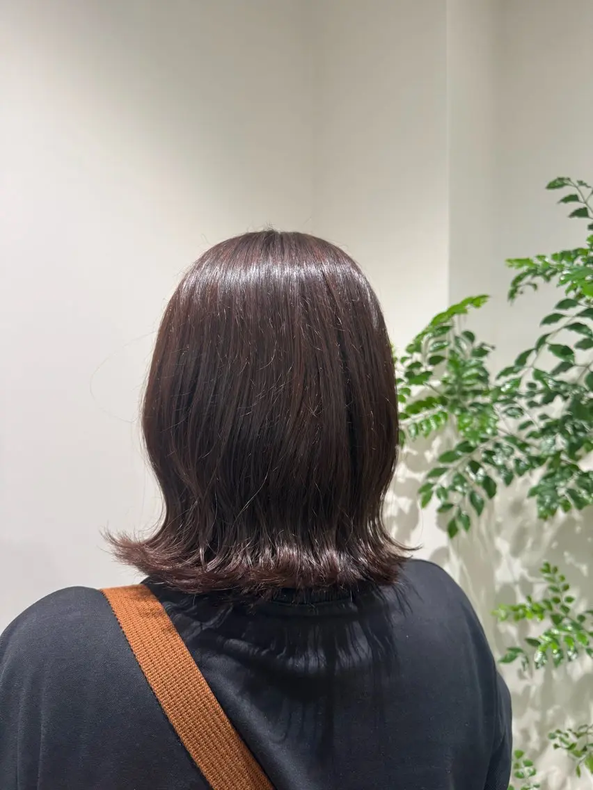 ミディアム カラー ラベンダーカラー かねこ くれはのヘアスタイル