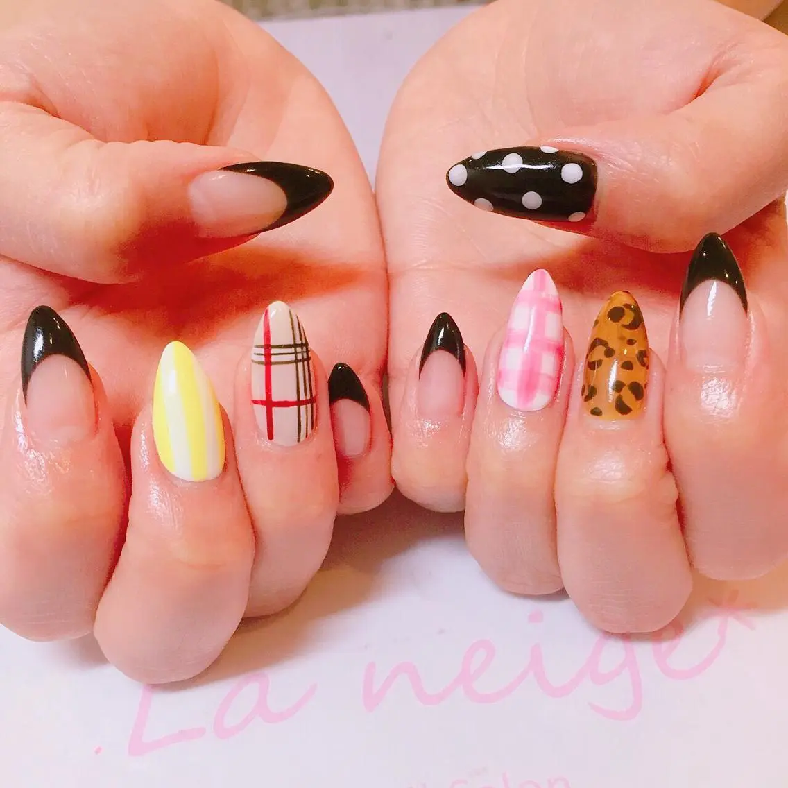 ネイル ロングネイル La neige* yuki 🐩🌙のネイルデザイン