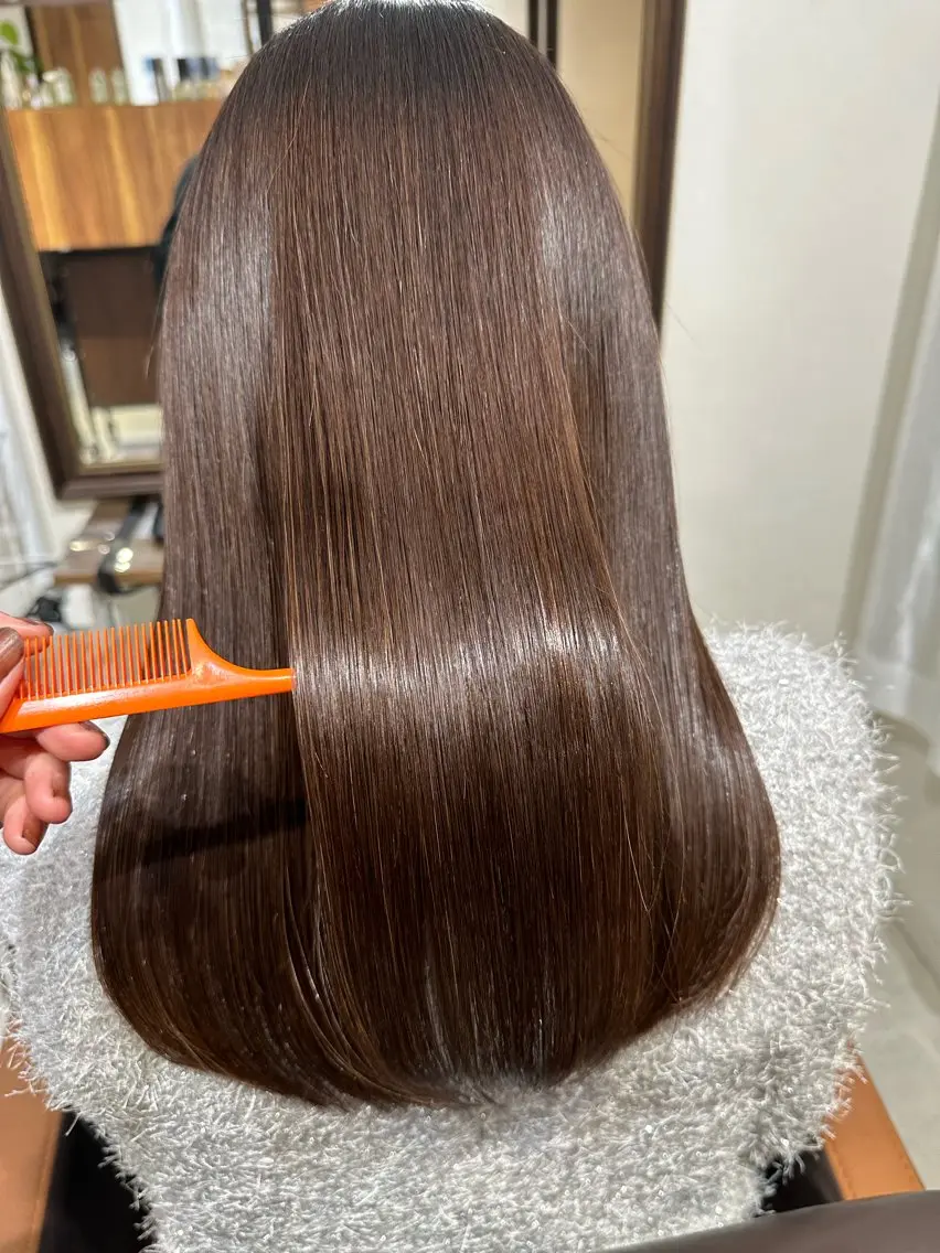ミディアム トリートメント 🍊髪質改善🍊縮毛 矯正🍊濱野紗奈🍊のヘアスタイル