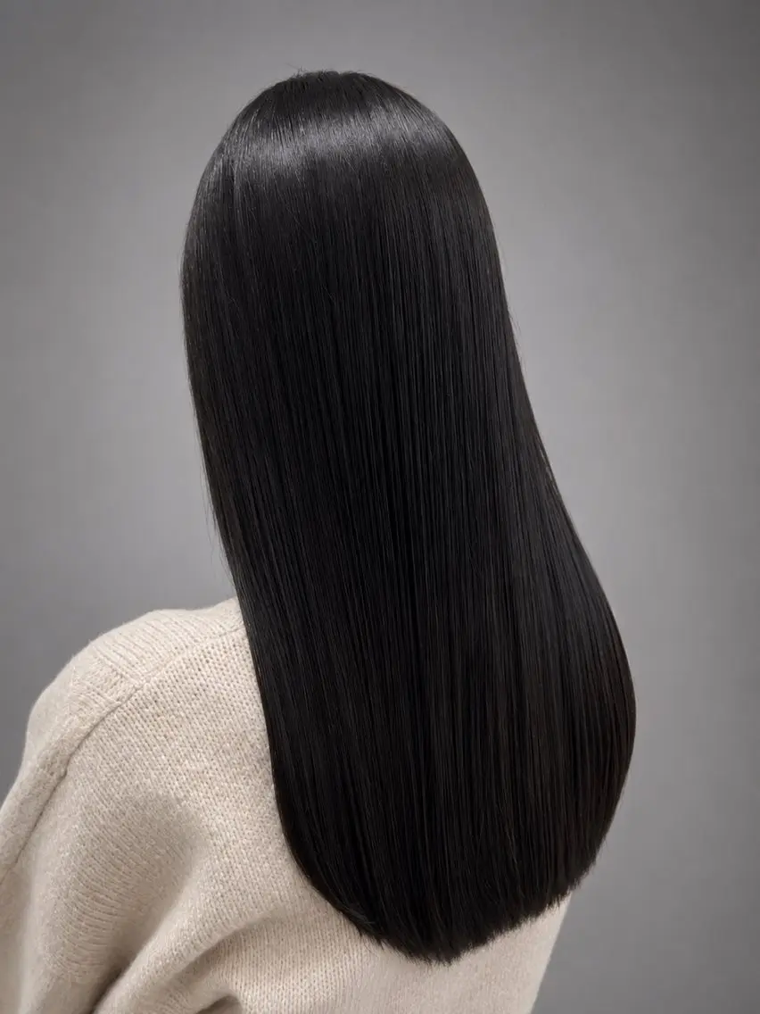 ロング 縮毛矯正 ダメージレス 桧山店長のヘアスタイル
