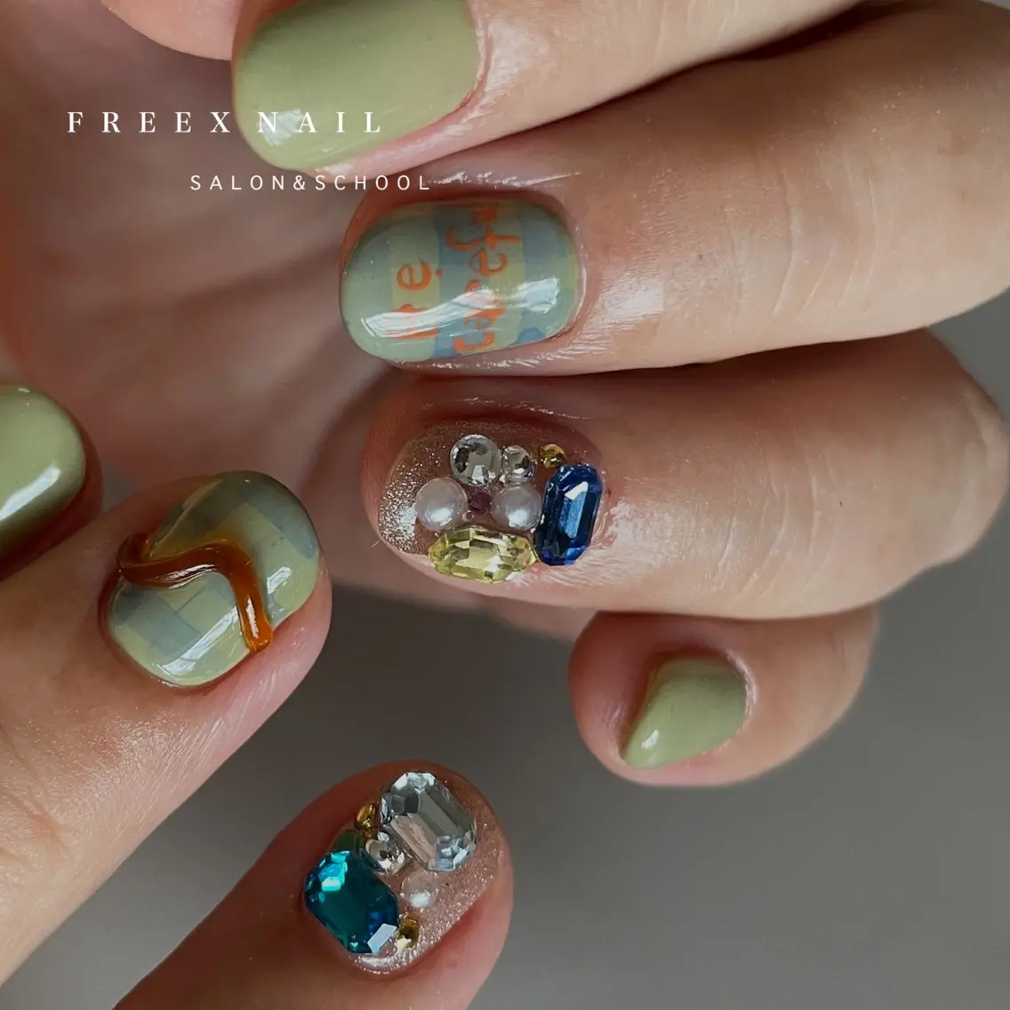 ネイル ハンドネイル ハンドケア freex nail /ニュアンス/個性派のネイルデザイン