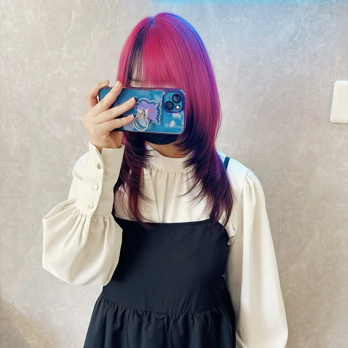 ロング カラー 黒髪 ブリーチ ケアブリーチ レッドカラー 髪質改善 ヘアカラー トリートメント ブリーチの神 KYONのその他イメージ