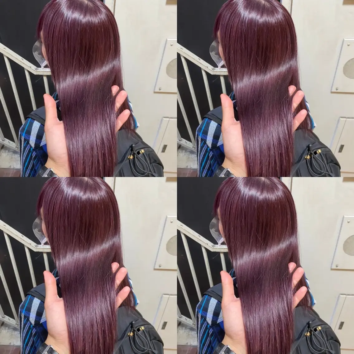 ロング カラー ブリーチ ラベンダーカラー レイヤーカット/ 縮毛矯正🇰🇷早坂のヘアスタイル