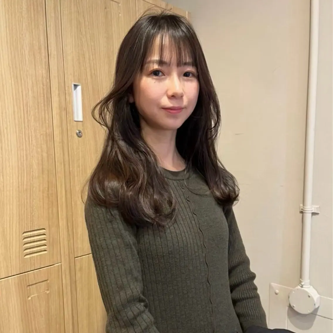 カラー オリーブ🎶アッシュ グレージュちひろ🧸のヘアスタイル