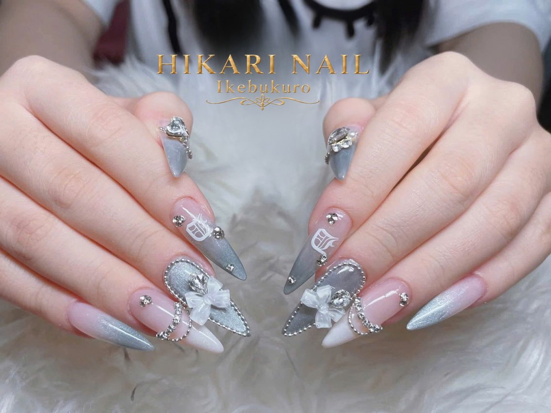 ネイル ハロウィン 持ち込み 冬ネイル クリスマス ハンドネイル HikariNail Ikebukuroのネイルデザイン