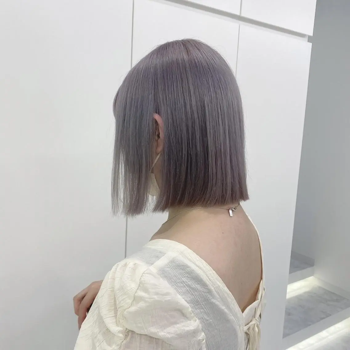 カラー 透明感🤍レイヤー ベージュ‎🤍ピンクのヘアスタイル