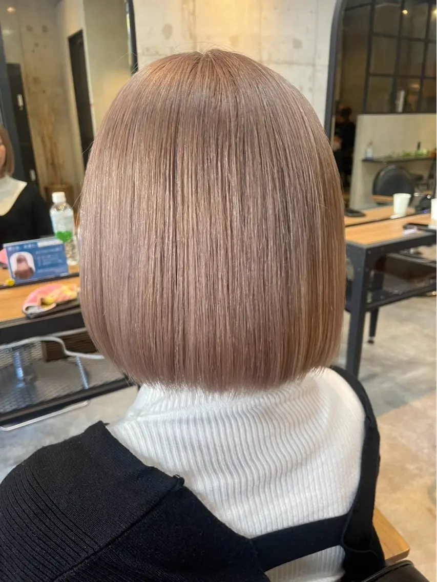 ミディアム 切りっぱなしボブ ボブ りおう ✄﻿メンズ✄﻿ボブのヘアスタイル