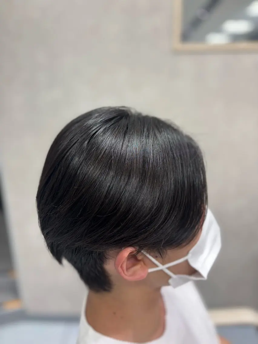 ショート メンズ 縮毛矯正 メンズ特化韓国風 パーマスタイル/りんのヘアスタイル