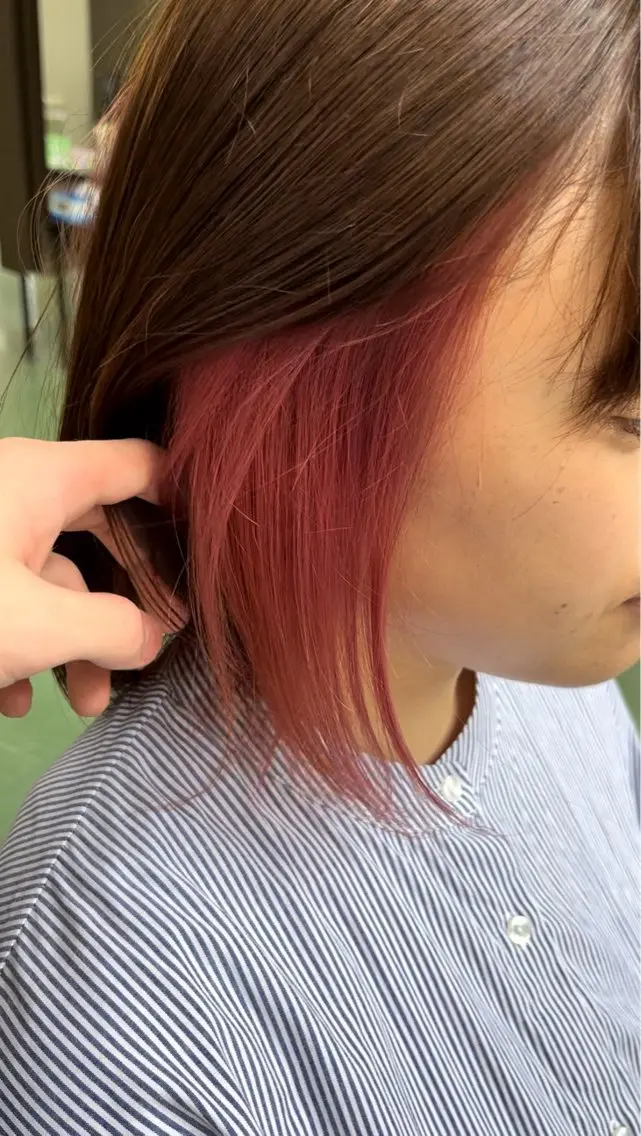 カラー ヘアカラー 久留生 隼斗のヘアスタイル