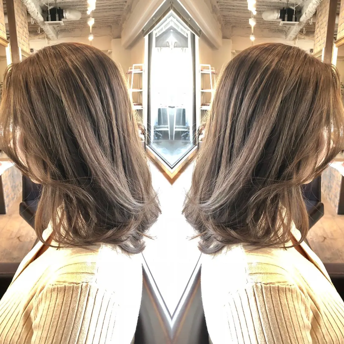ミディアム カラー 美髪・艶髪特化美容師 RYOJIのヘアスタイル