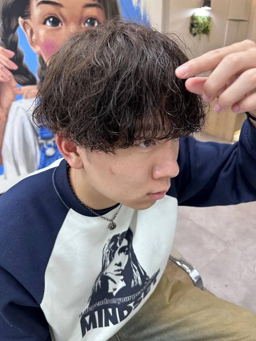 【絶対かっこよくなります🌀🌀❕】メンズカット＋パーマ🫧🫧🫧の写真