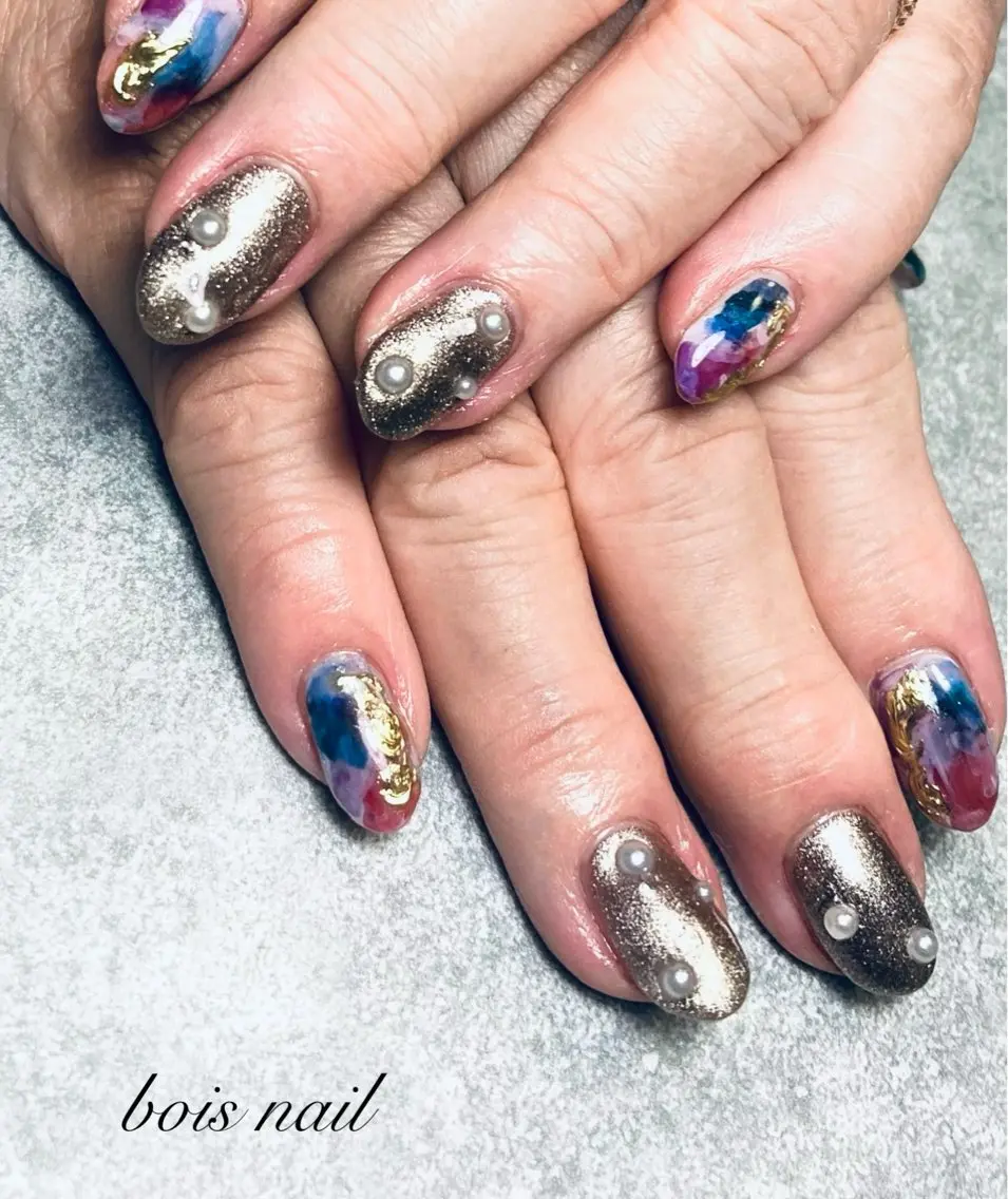 ネイル ハンドネイル bois nail ボワネイル北巽のネイルデザイン