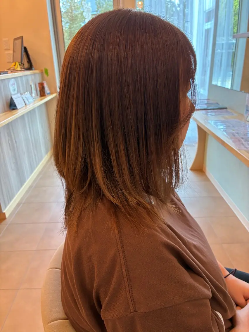 セミロング Parc 三沢市 momokaのヘアスタイル