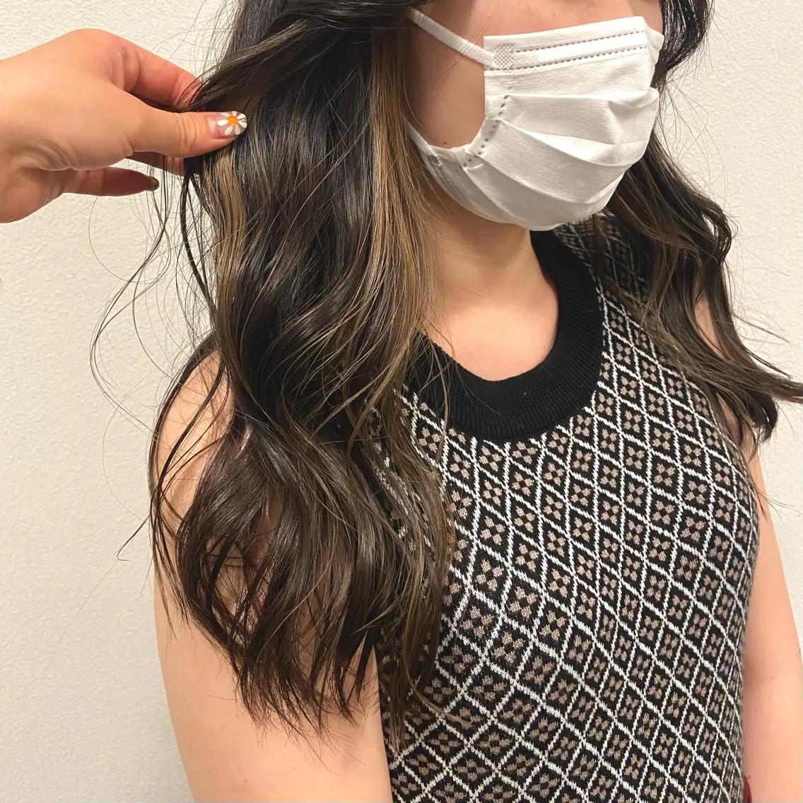 ロング カラー ヘアカラー トリートメント 透け感カラー/ momo🦕🌱のヘアスタイル