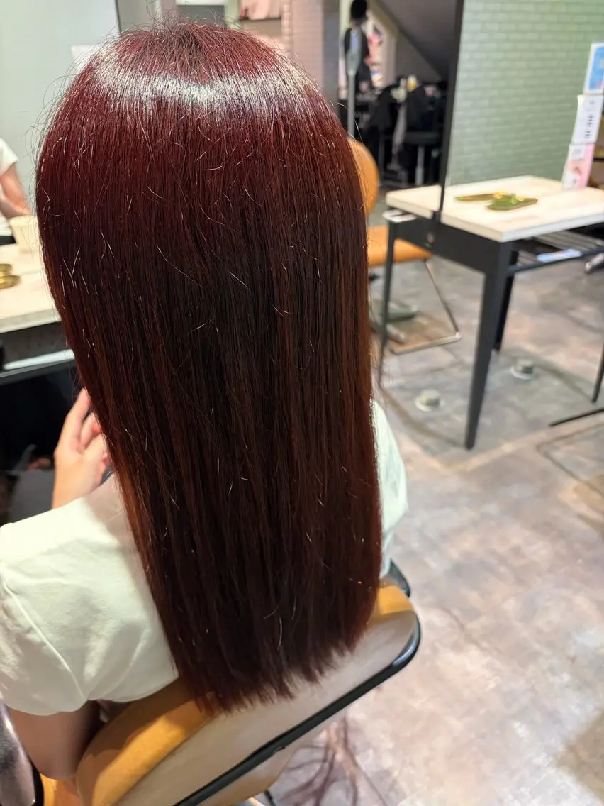 カラー ヘアカラー ✨縮毛矯正モデル✨ RURUのヘアスタイル