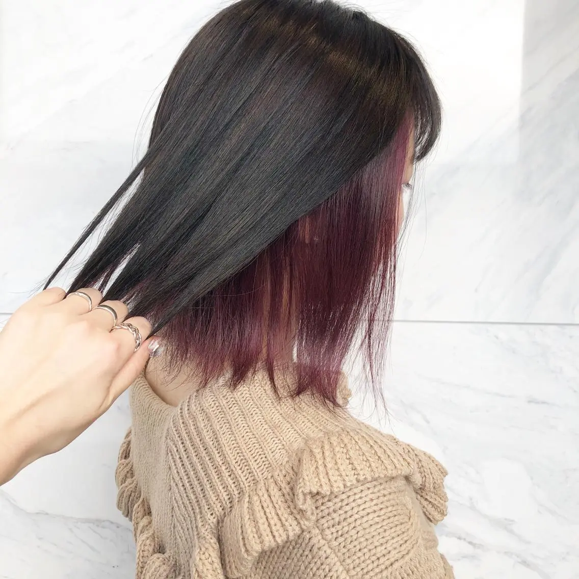 ショート カラー ヘアアレンジ yoshino yukoのマツエク・マツパデザイン