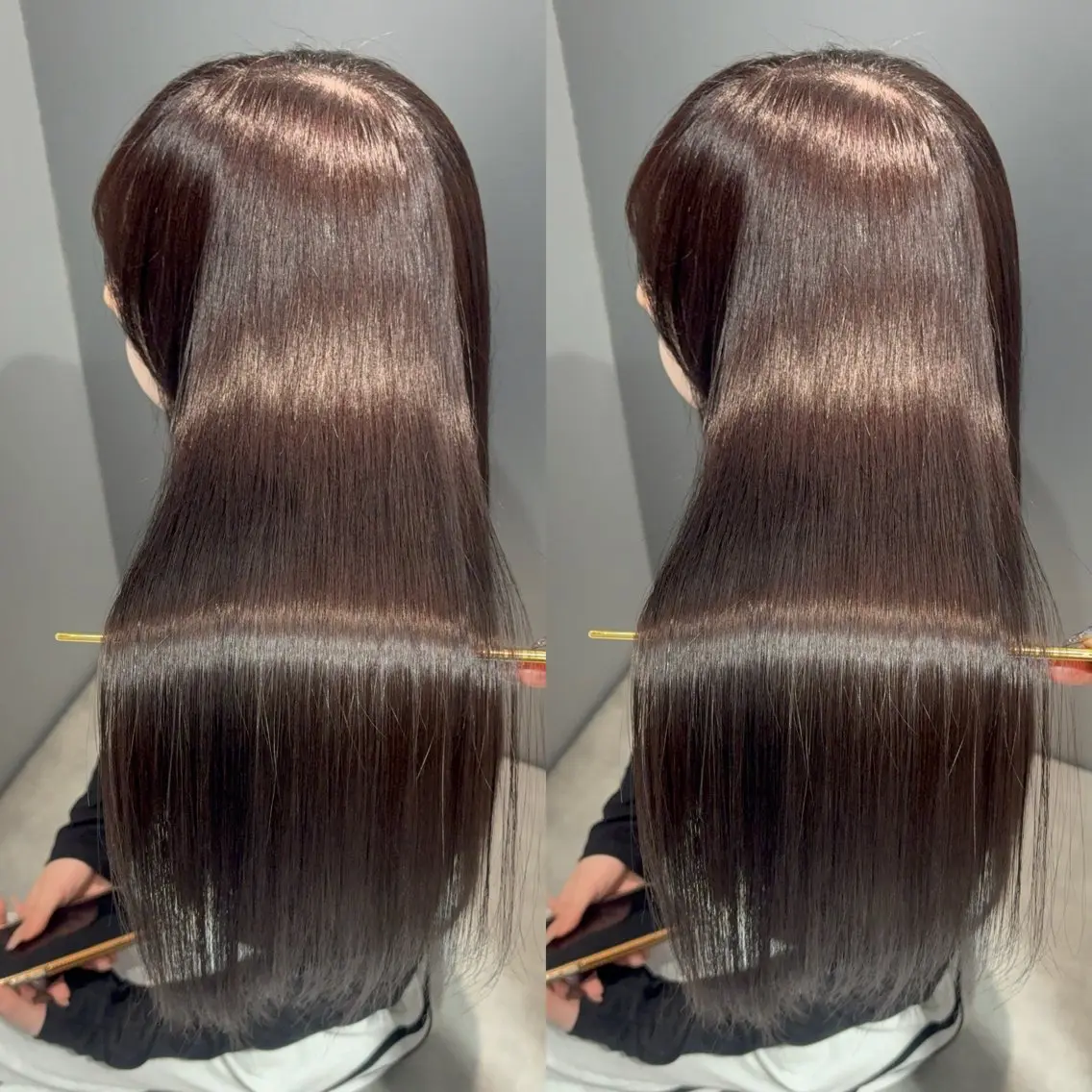 ロング カット ヘアカラー 縮毛矯正 トリートメント 今話題の艶髪矯正 美艶カラー/FUKAのヘアスタイル